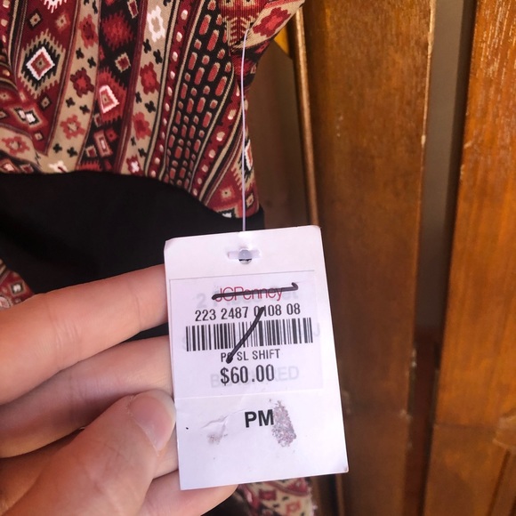 NWT Perceptions Belted Babydoll Sleeveless Dress - Picture 3 of 9